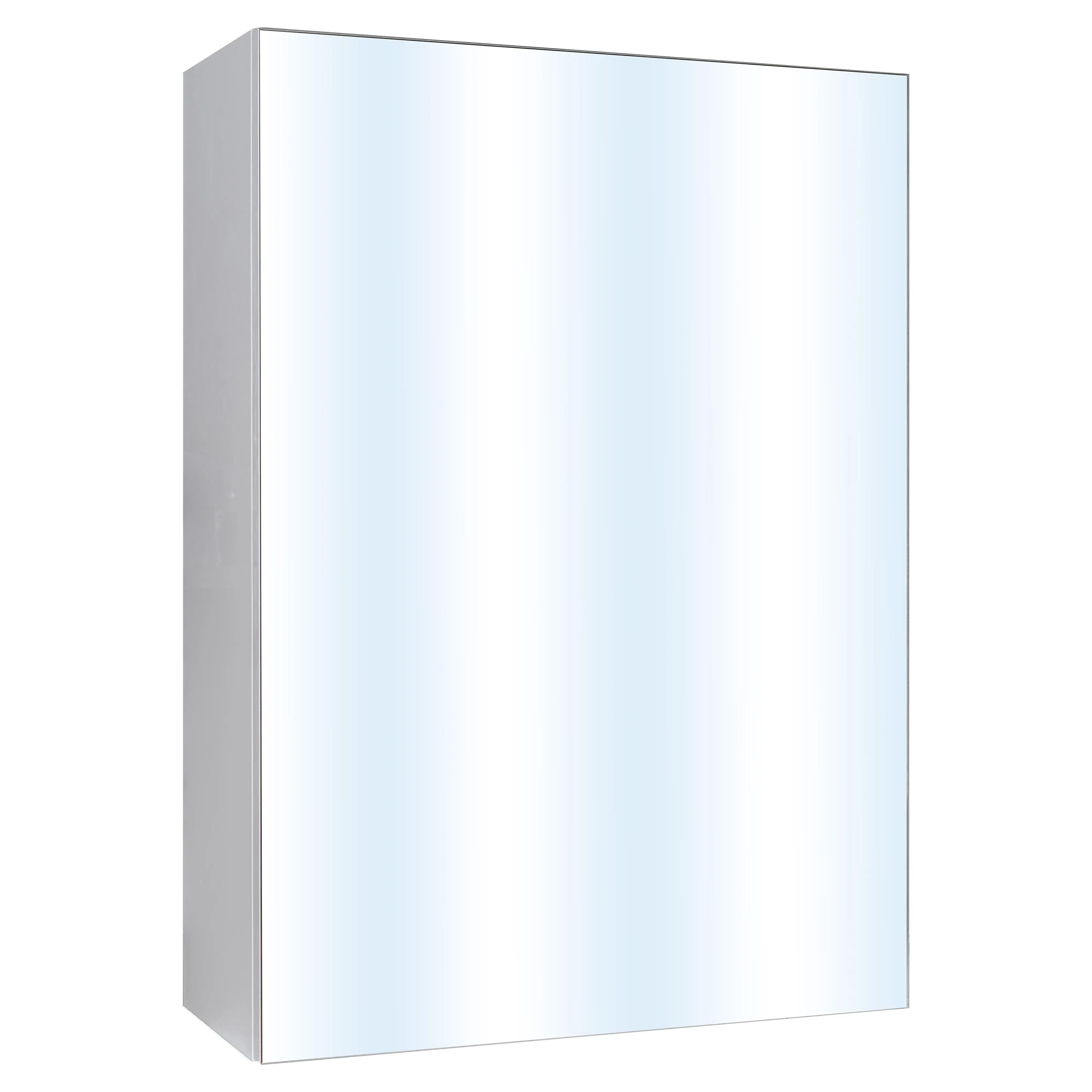 tecnomat armadietto specchio combi50 1 anta 50x22x71 cm bianco laccato 2 ripiani reversibile