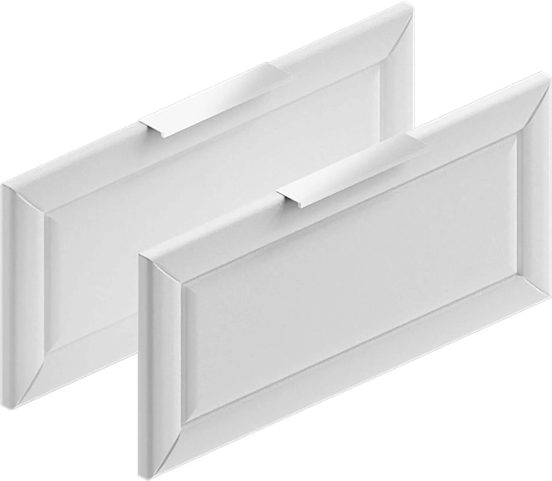 tecnomat coppia di frontali modul in legno palace bianco con maniglia 60x27,3 cm (lxh)