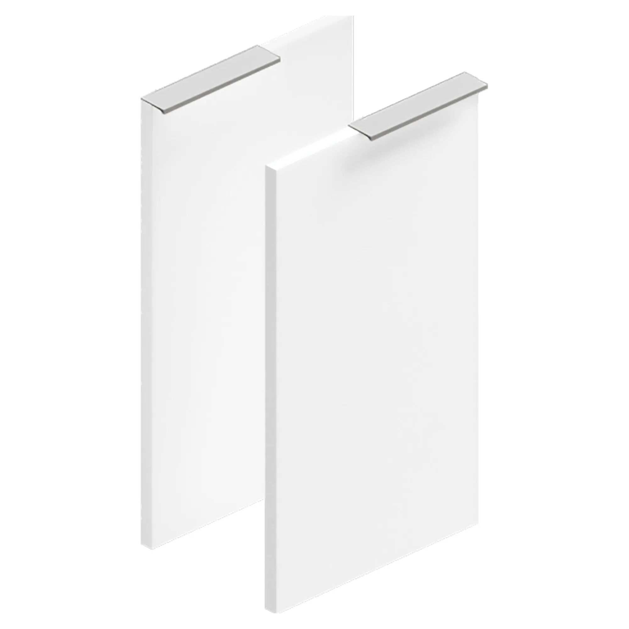 tecnomat coppia di ante modul in legno bianco opaco con maniglia 30x54,6 cm (lxh)