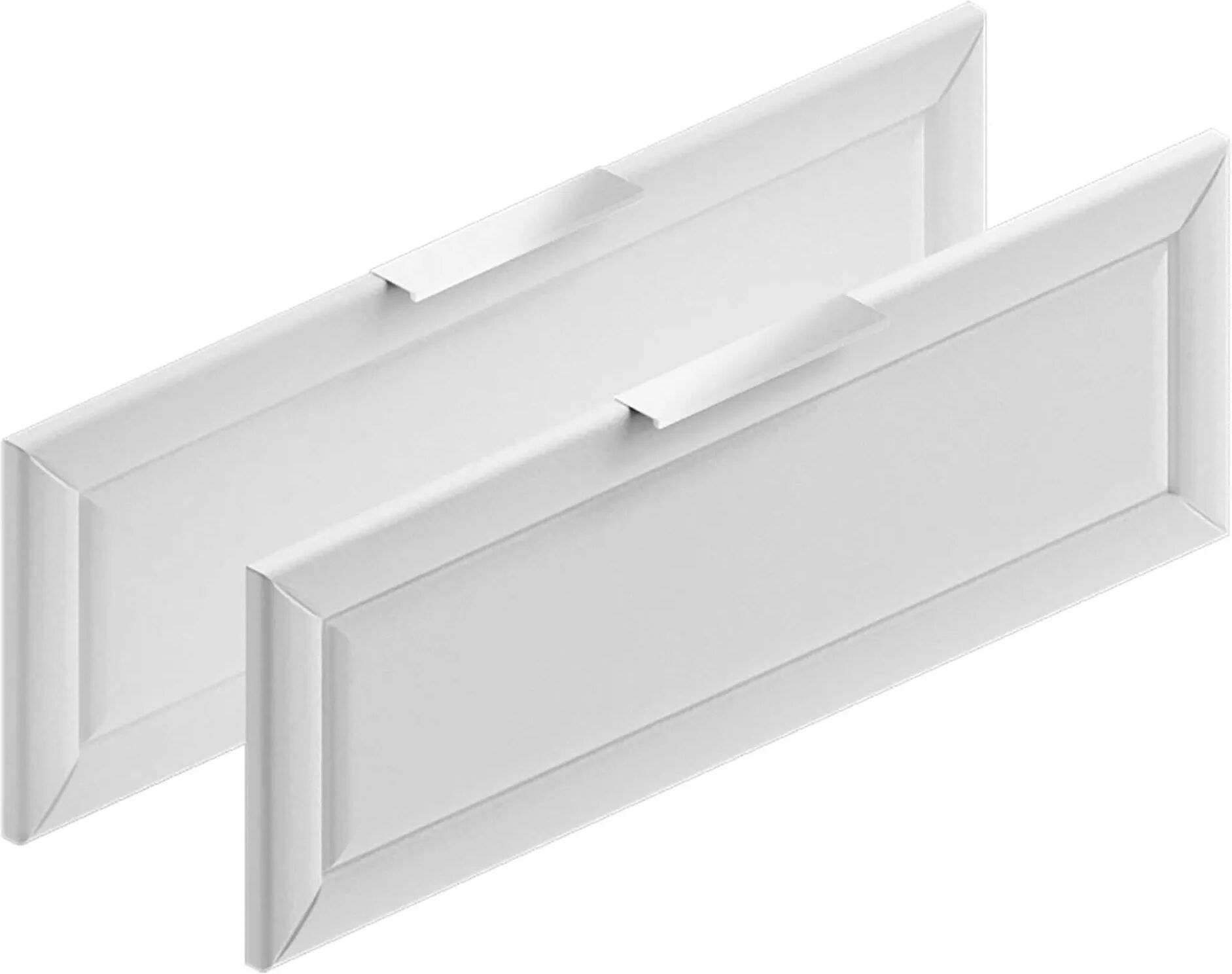 tecnomat coppia di frontali modul in legno palace bianco con maniglia 90x27,3 cm (lxh)