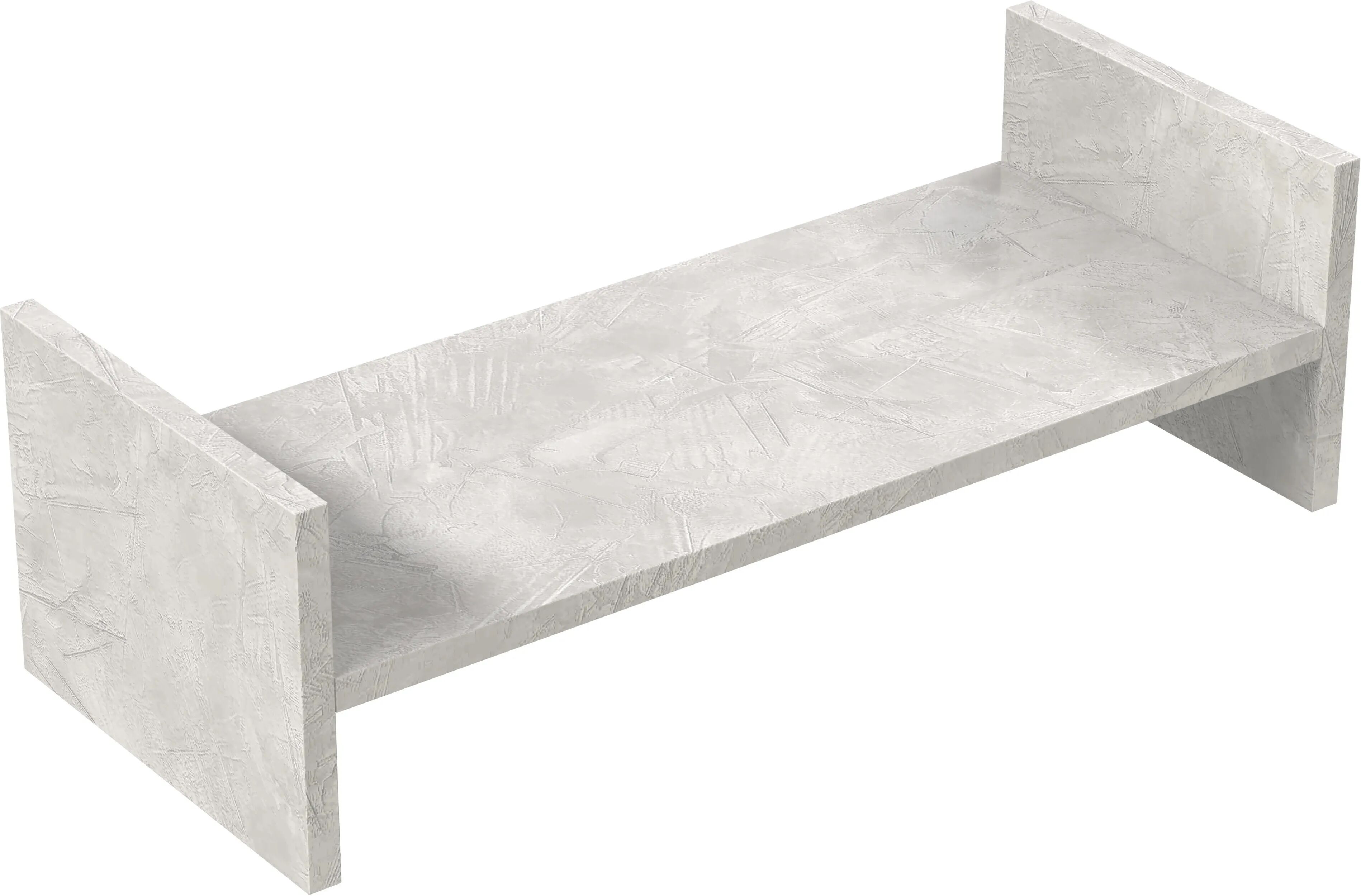 tecnomat supporto a terra grey per basi dolomite 120x35x50 (lxhxp) cm