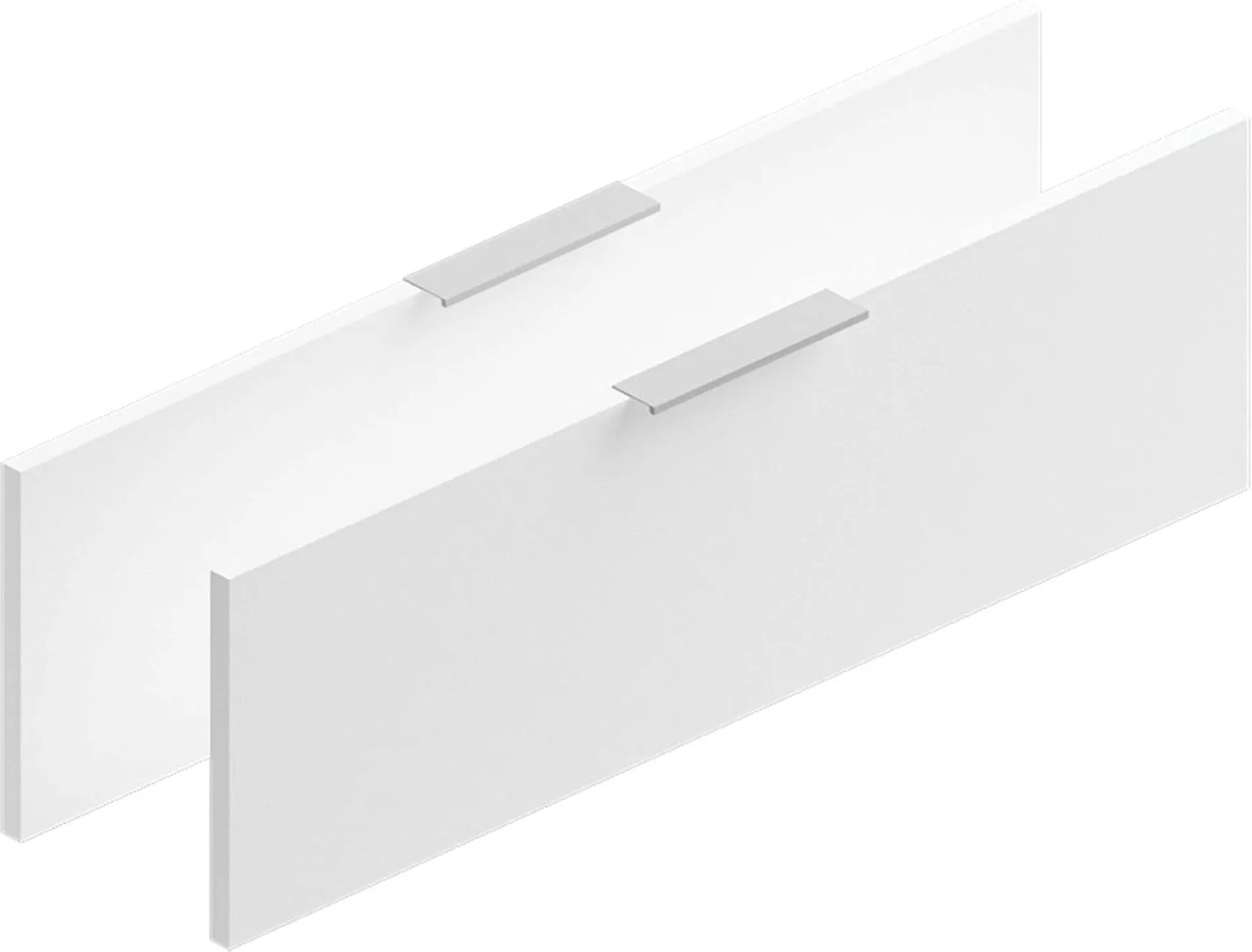 tecnomat coppia di frontali modul in legno bianco opaco con maniglia 90x27,2 cm (lxh)