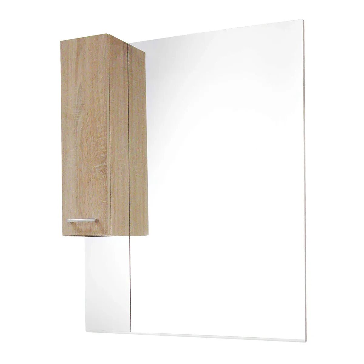 tecnomat specchiera zefiro in legno nobilitato rovere well 1 pensile 81x18x105 cm (lxpxh)