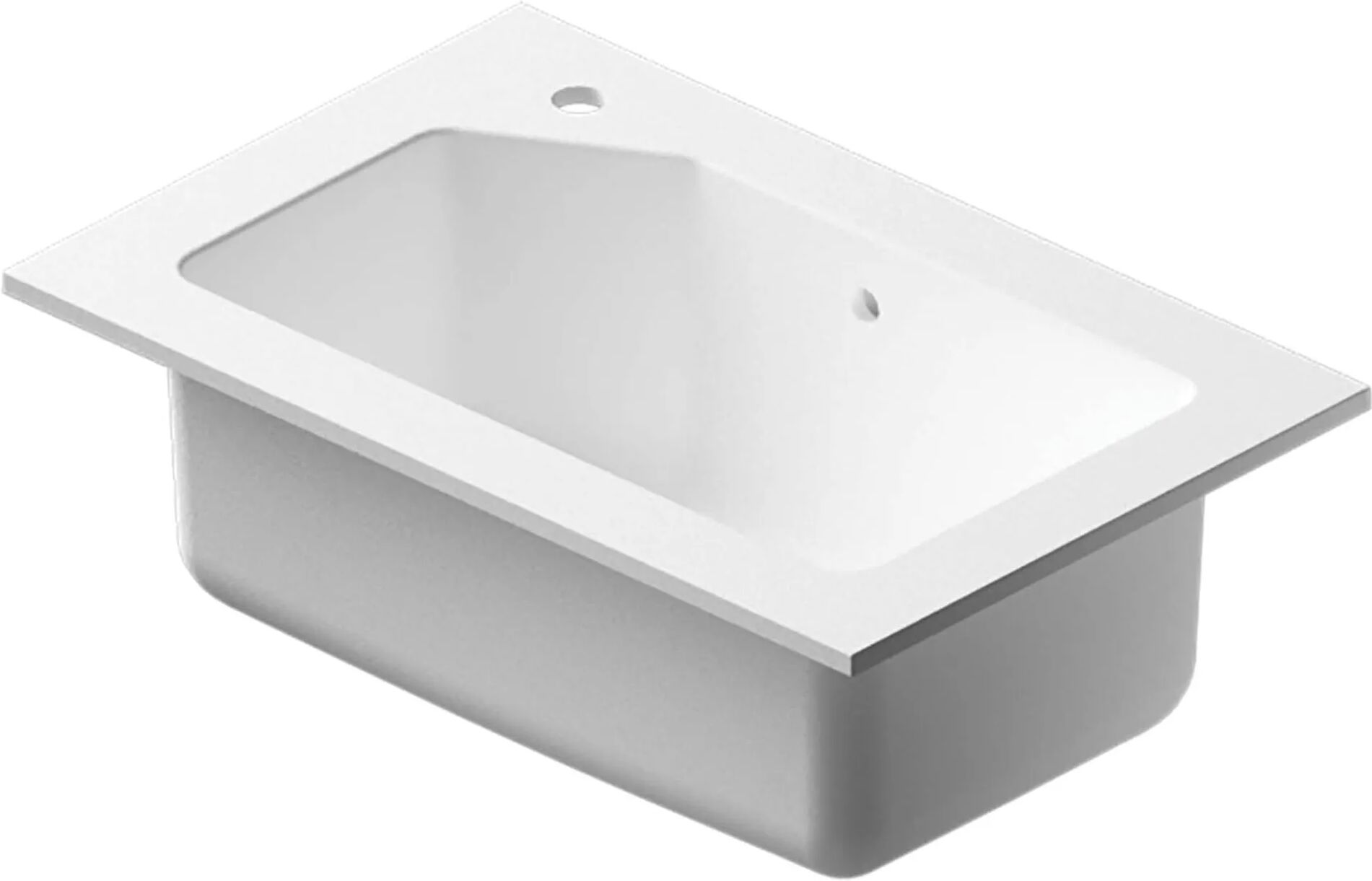 Tecnomat LAVABO/LAVATOIO SMALL LAUNDRY MINERALMARMO BIANCO OPACO 71x46 cm (LxP)