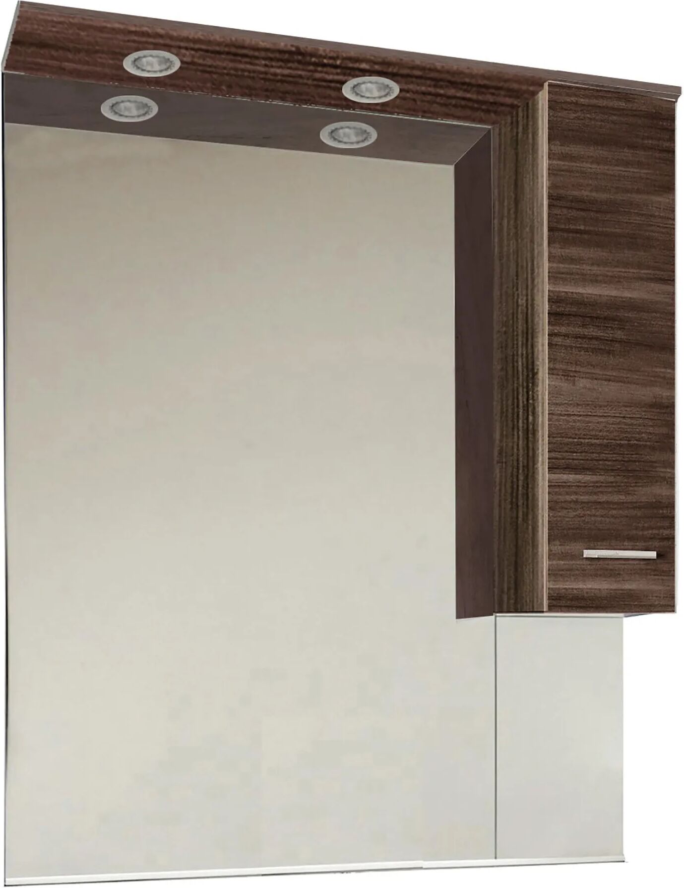 Tecnomat SPECCHIERA JESS IN LEGNO OLMO CAFFE 1 ANTA DX 2 LUCI LED 70x104x18 cm (LxHxP)