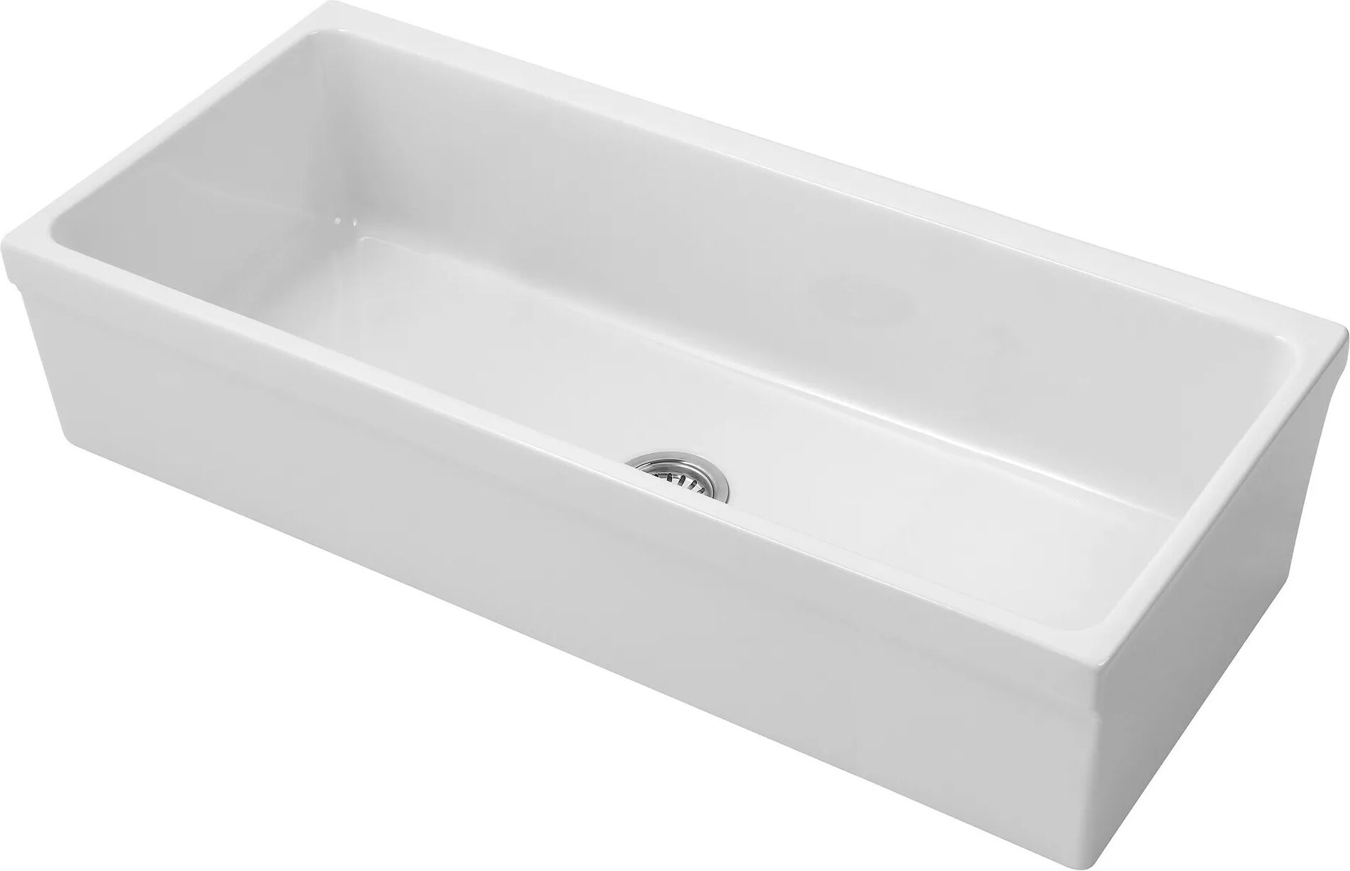 Simas LAVABO A CANALE  L120xP45xH20 cm IN CERAMICA BIANCO