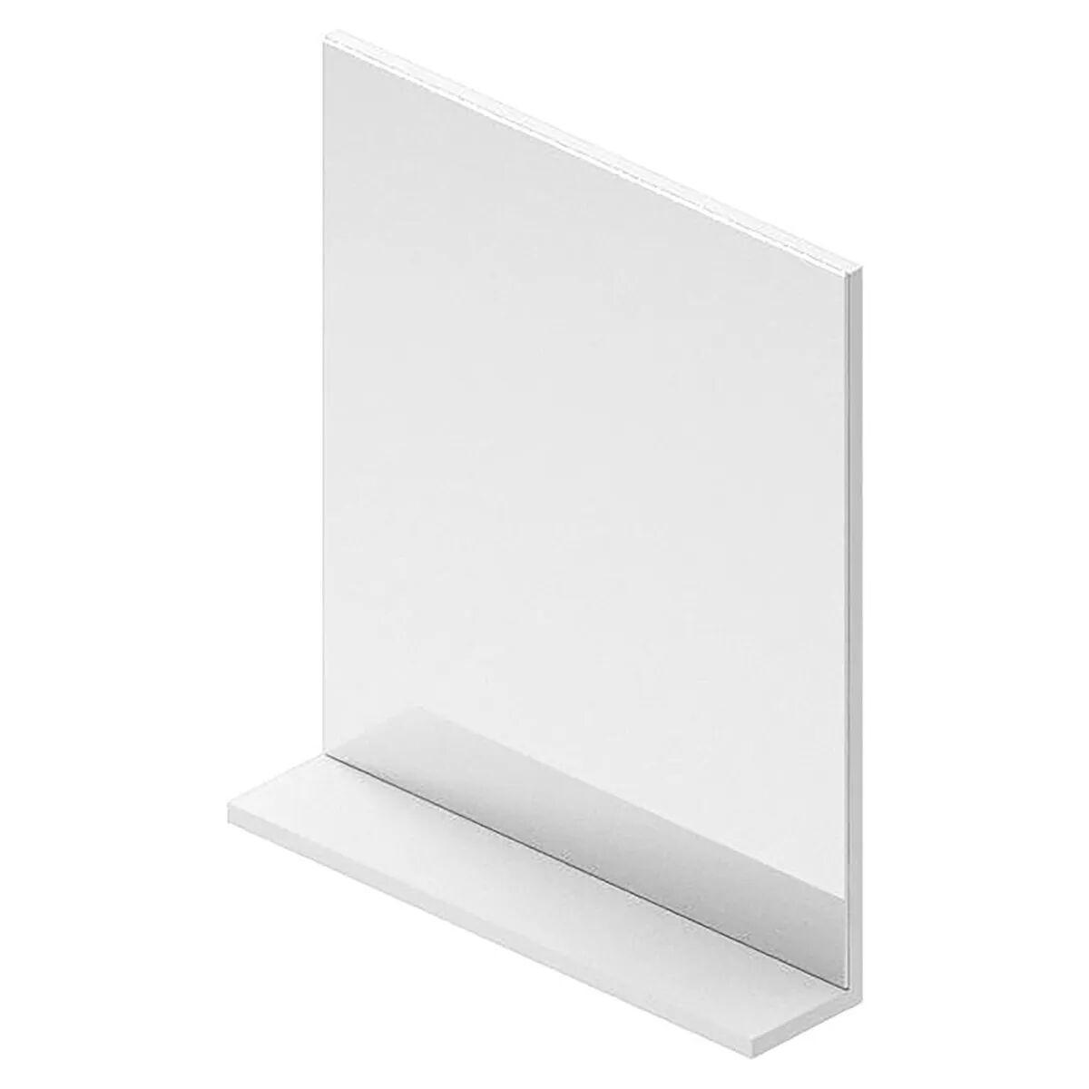 Tecnomat SPECCHIO CON MENSOLA LOUIS/SPACE BIANCO NOVA 60x2/13x70 cm (LxPxH)