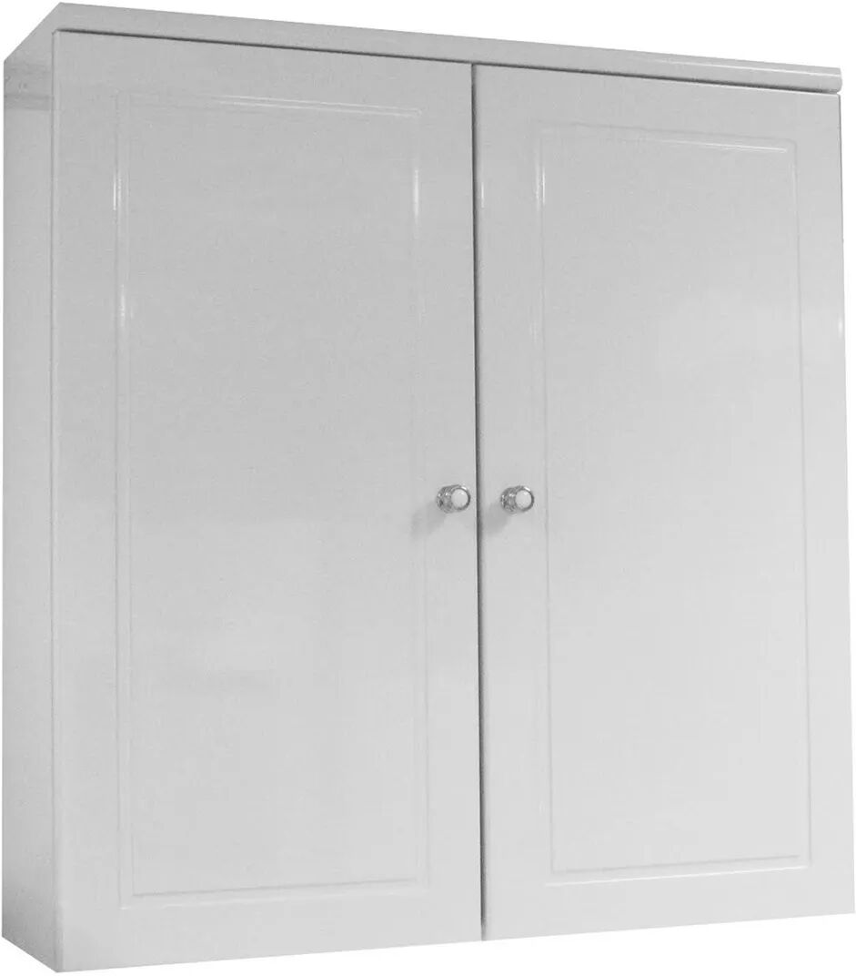 Pensile Selene Doppio In Legno Laccato Bianco 2 Ante 68x22x73 Cm (Lxpxh)