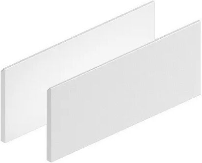 Coppia Di Frontali Modul In Legno Bianco Opaco Con Gola 60x27,2 Cm (Lxh)