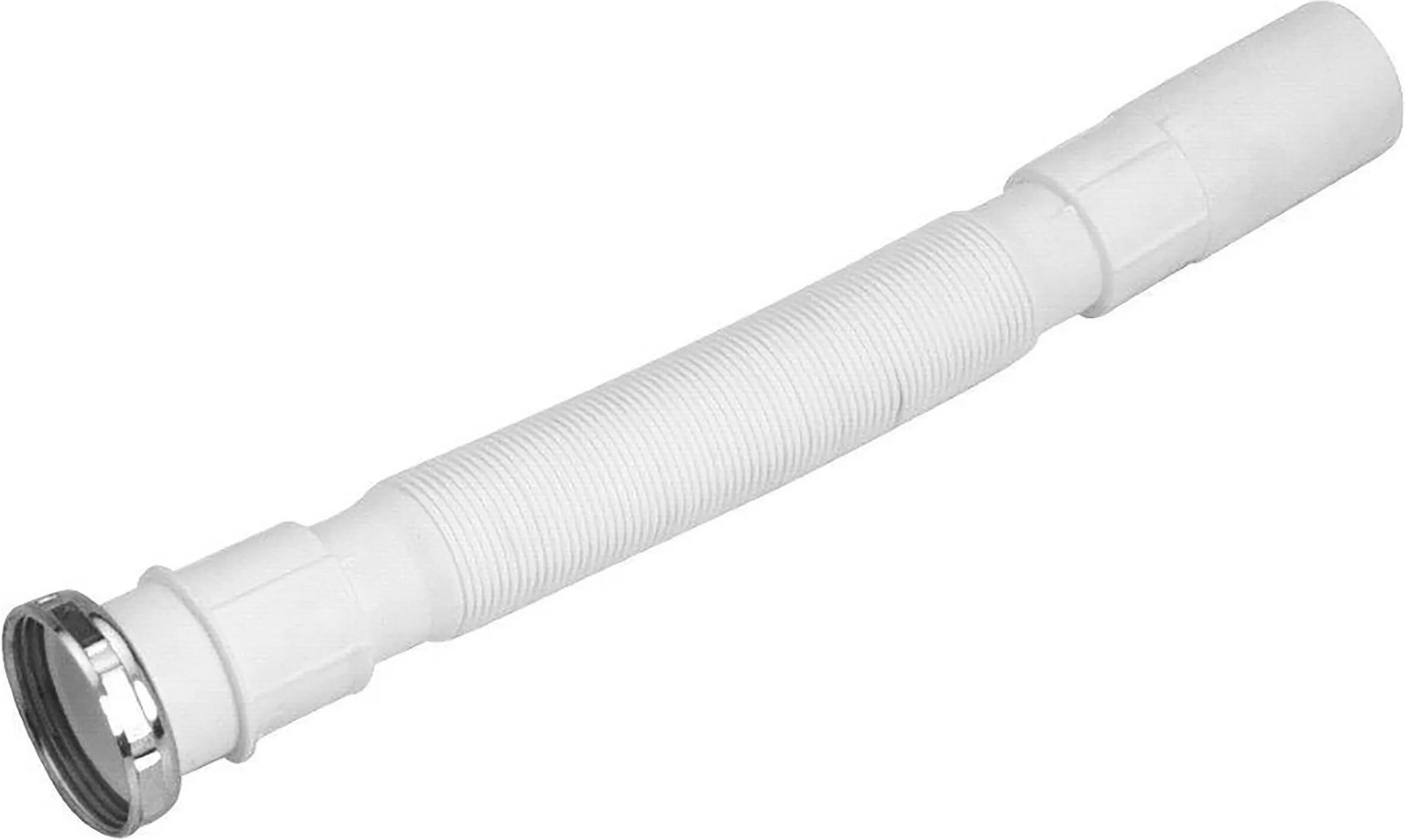 Tubo Estensibile Mavea Ø 1''1/2x40-50 Mm In Pp Bianco Ghiera In Metallo Tubo Estensibile Mavea Ø 1''1/2x40-50 Mm In Pp Bianco Ghiera In Metallo