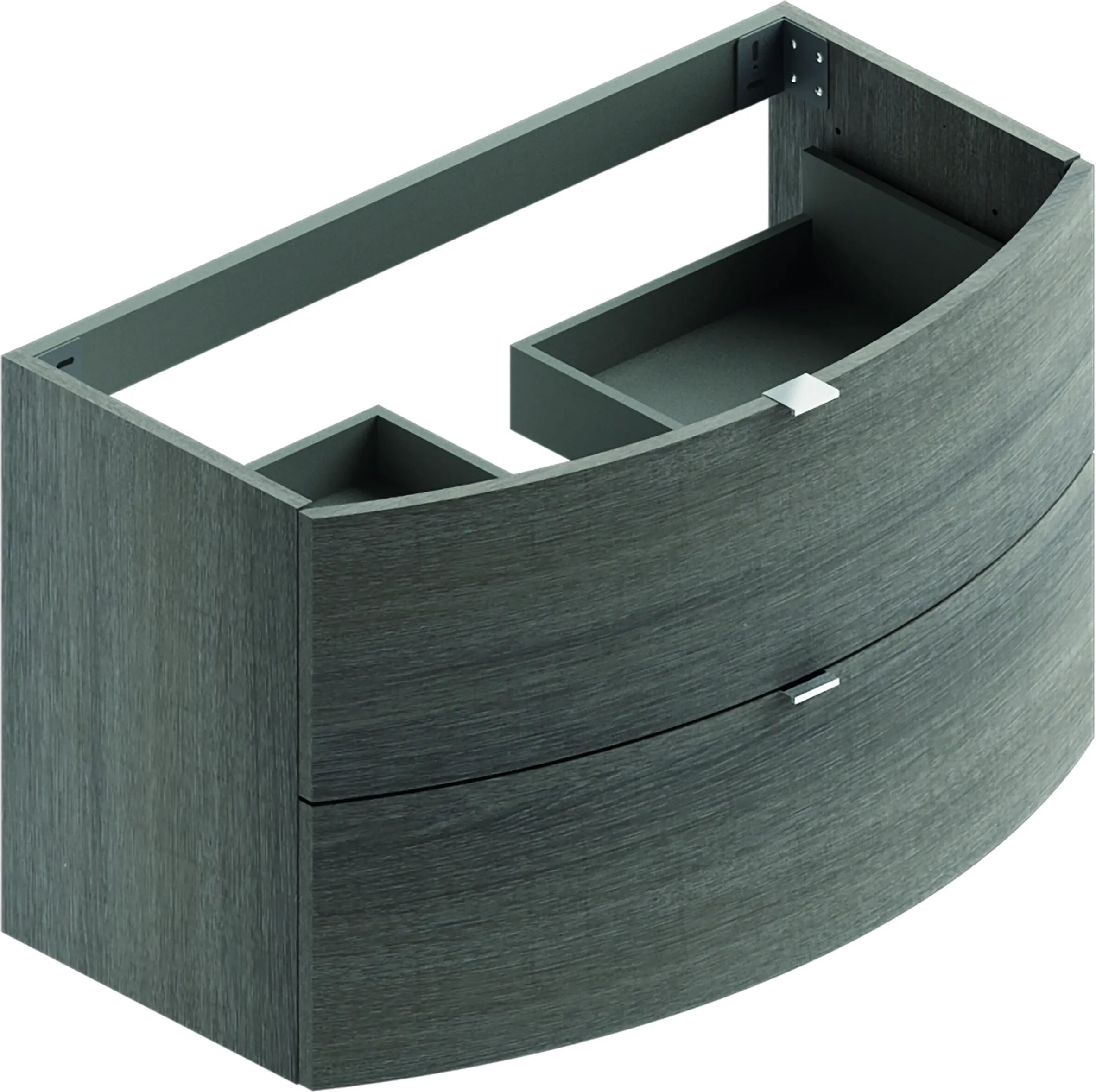 Base Sospesa Modul Round In Legno Metz Per 2 Cassetti Frontali Inclusi 90x55x50 Cm (Lxhxp) Base Sospesa Modul Round In Legno Metz Per 2 Cassetti Frontali Inclusi 90x55x50 Cm (Lxhxp)