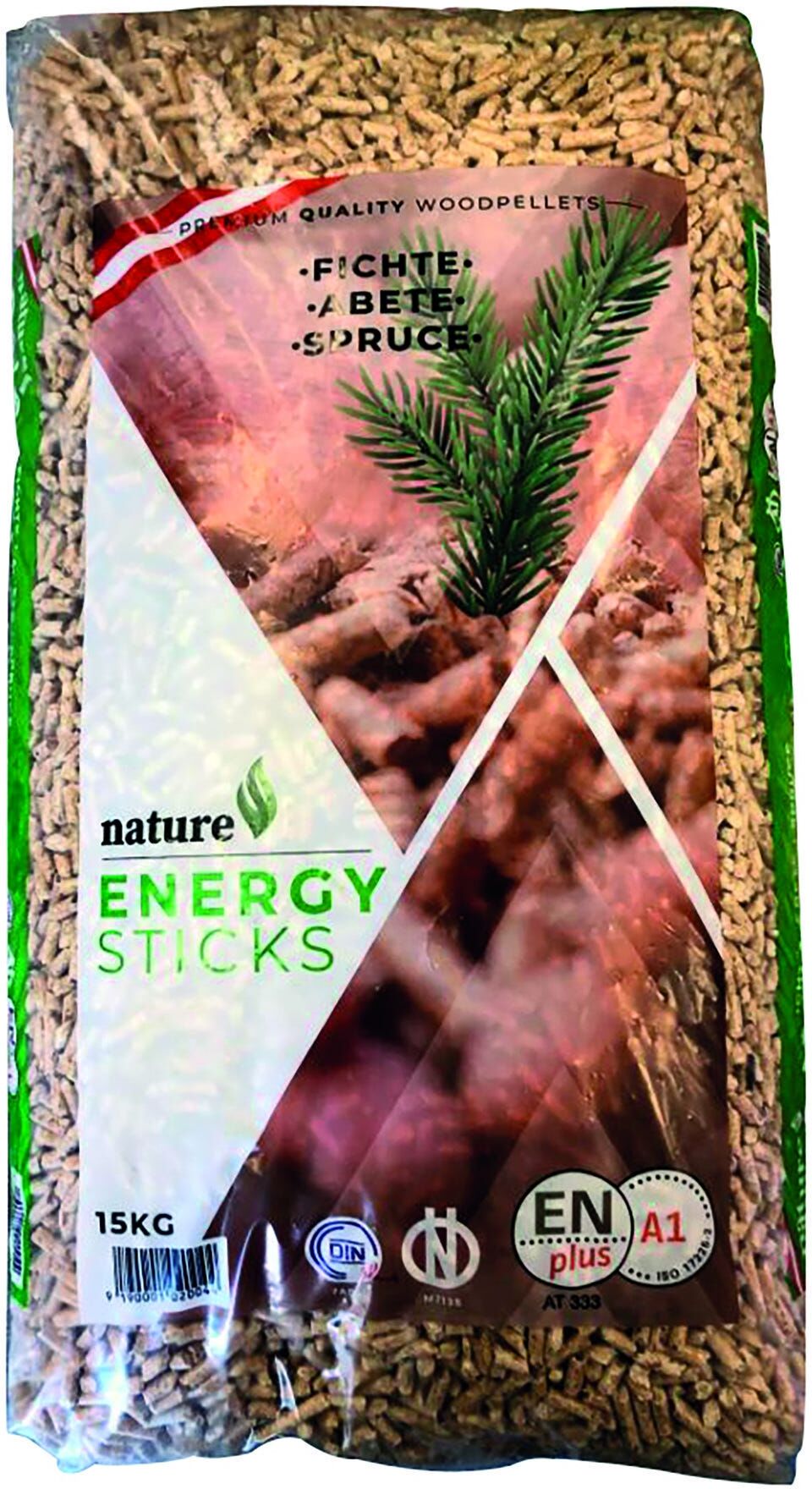 Pellet Energy Sticks 100% Abete 15 Kg Certificato Enplus A1 Din Plus E Onorm Pellet Energy Sticks 100% Abete 15 Kg Certificato Enplus A1 Din Plus E Onorm