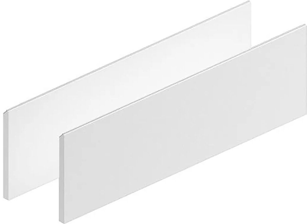 Coppia Di Frontali Modul In Legno Bianco Opaco Con Gola 80x27,2 Cm (Lxh)