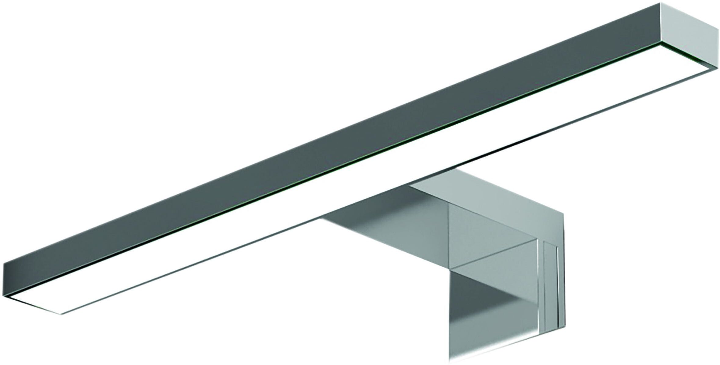 Lampada Ip44 Led 5w Per Specchi Interior E Slim In Abs Color Cromo 30 Cm Lampada Ip44 Led 5w Per Specchi Interior E Slim In Abs Color Cromo 30 Cm