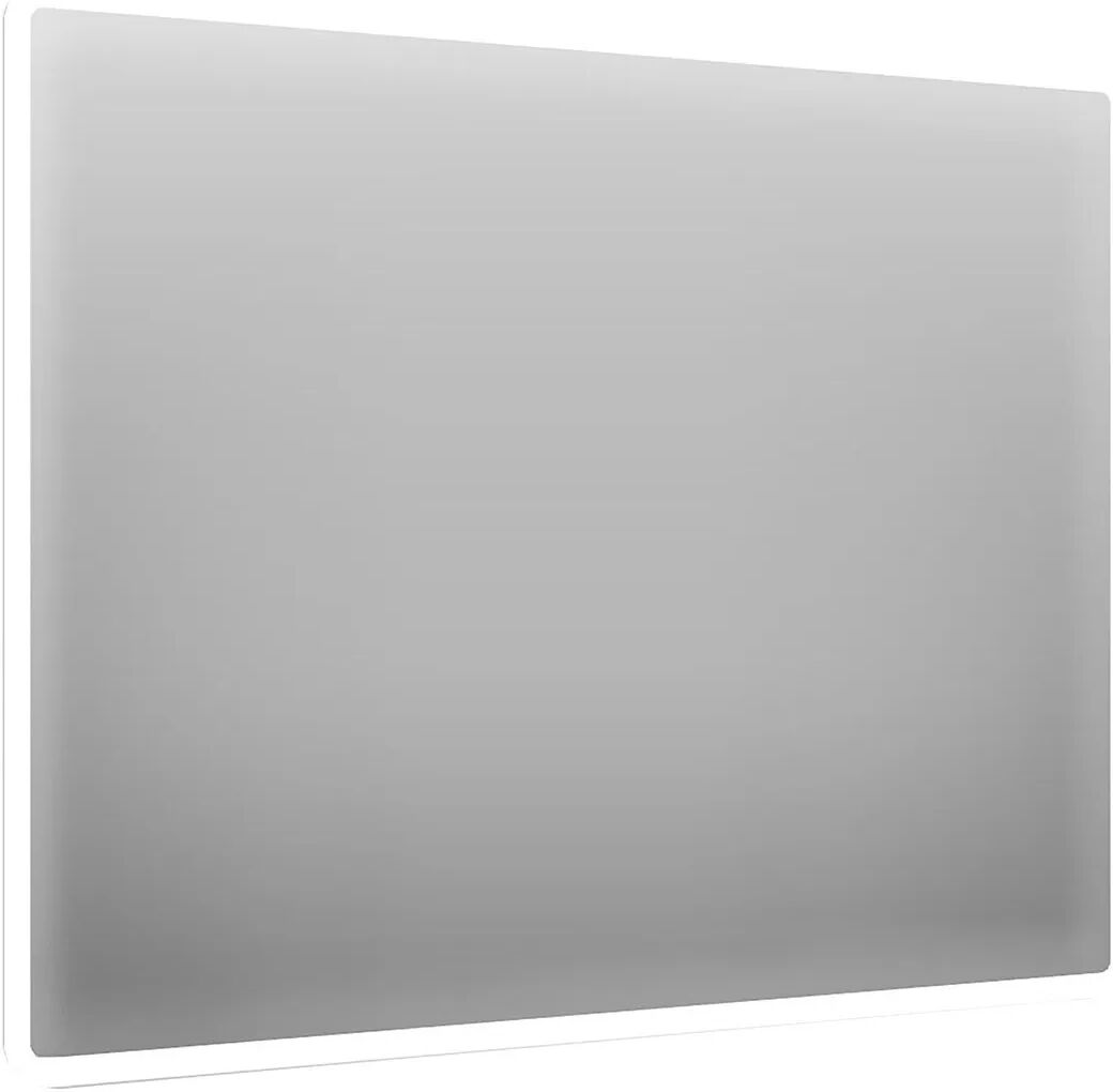 Specchio Aria 90x75 Cm Filo Lucido Retroilluminato Reversibile Strip Led 15w Ip44