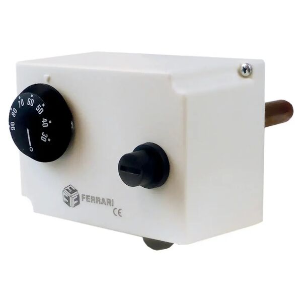 tecnomat termostato ad immersione di sicurezza regolabile 30° - 90° ip20 3+2 contatti omologat ispel