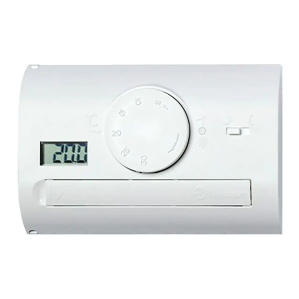 finder termostato  basic digitale da parete con display temperatura colore bianco