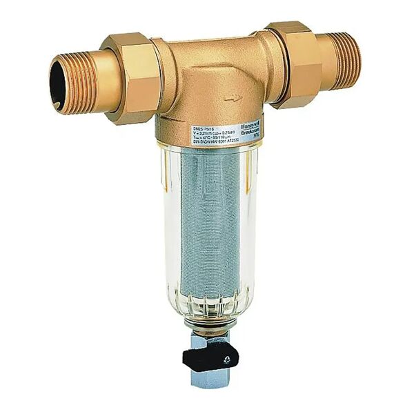 resideo filtro acqua fredda honeywell ff06-3/4aa 105 - 135 micron pn 16 attacco bocchettoni 3/4''