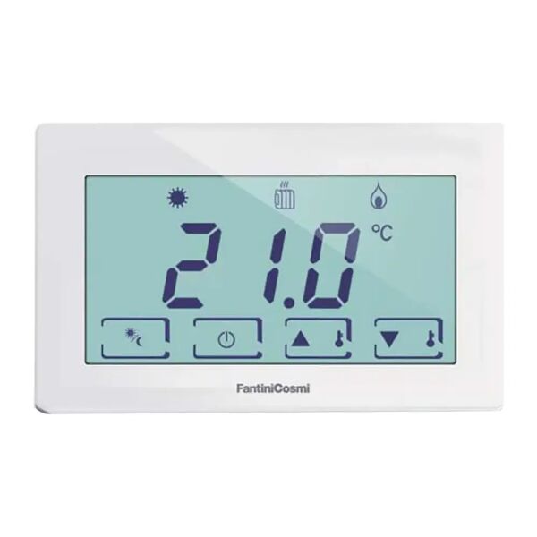 fantini_cosmi termostato da parete fantini digitale touch screen colore bianco retroilluminato