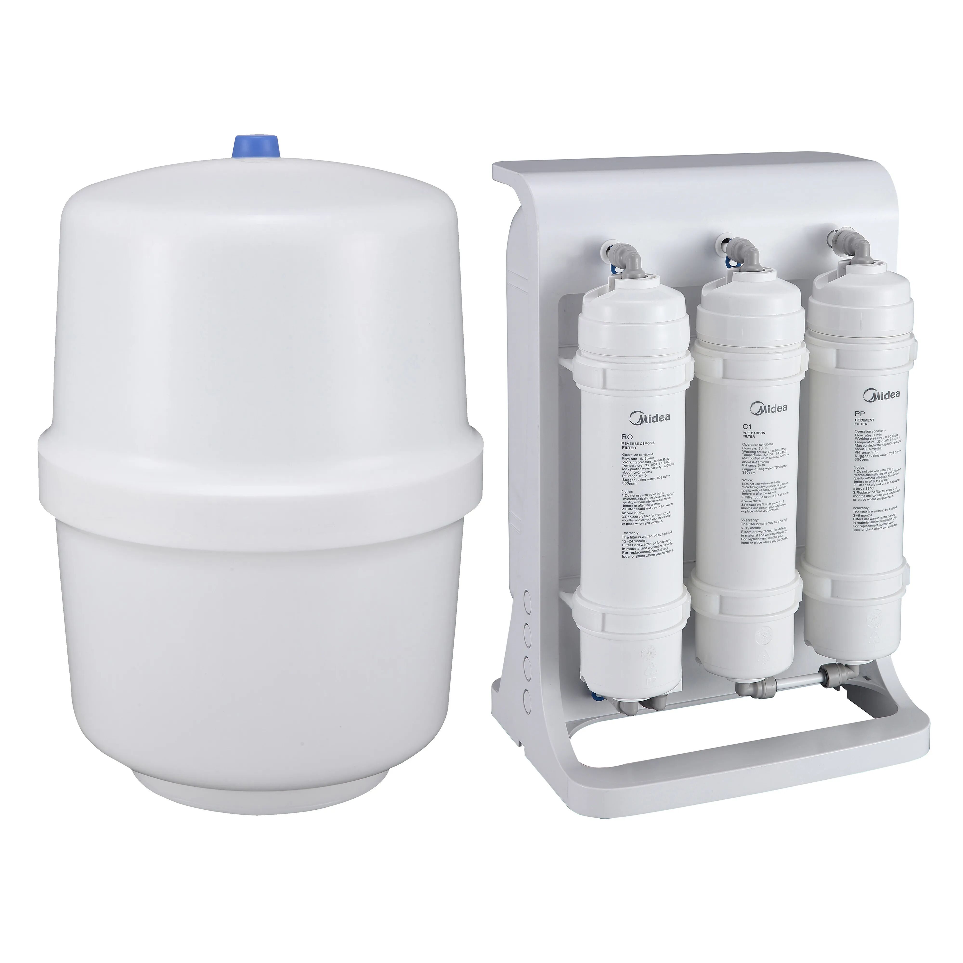 tecnomat depuratore acqua osmosi inversa midea mro 2041 serbatoio 3,5 l sottolavello 4 filtri