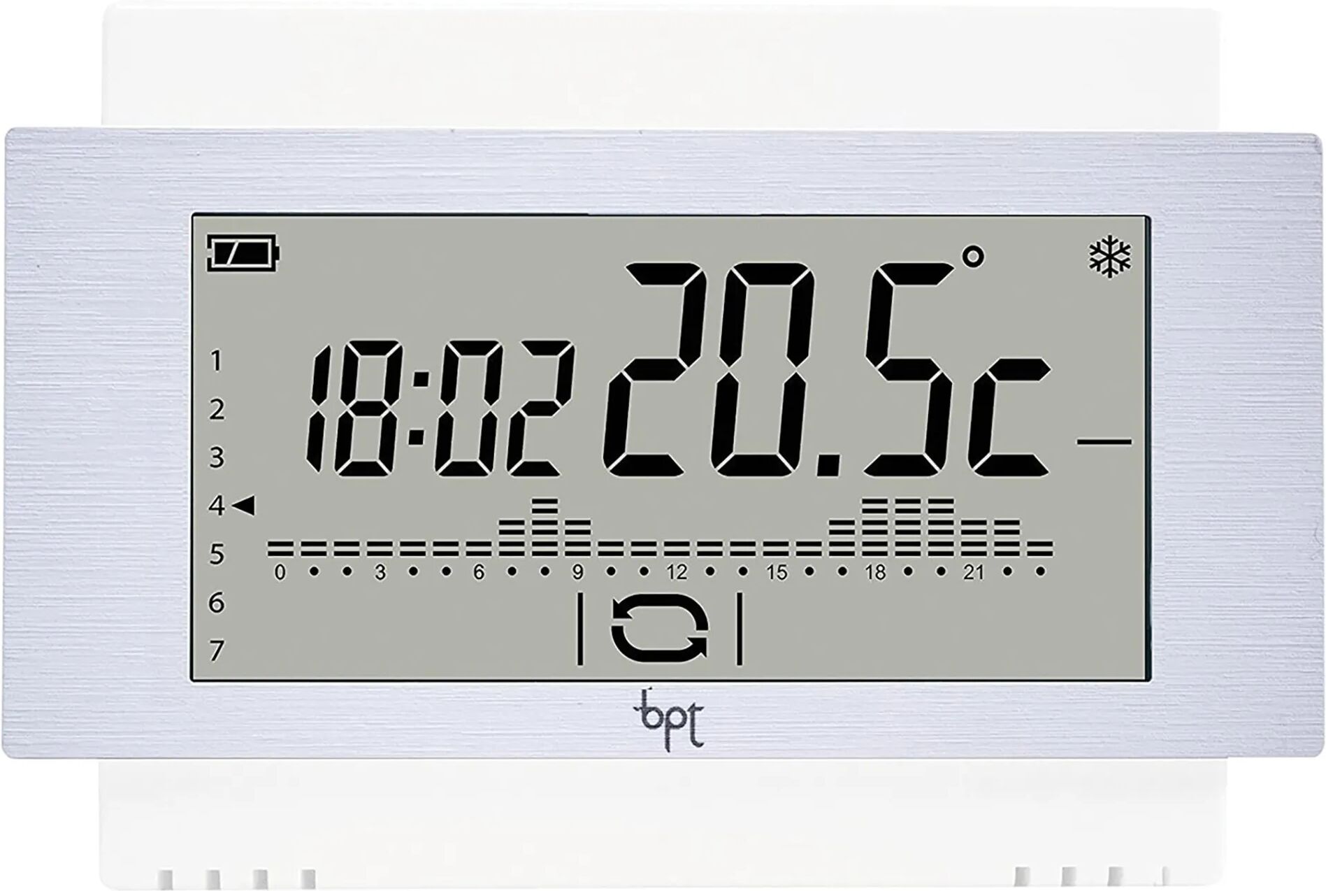 Tecnomat CRONOTERMOSTATO SETTIMANALE BPT DA PARETE TOUCH SCREEN BIANCO RETROILLUMINATO 230V