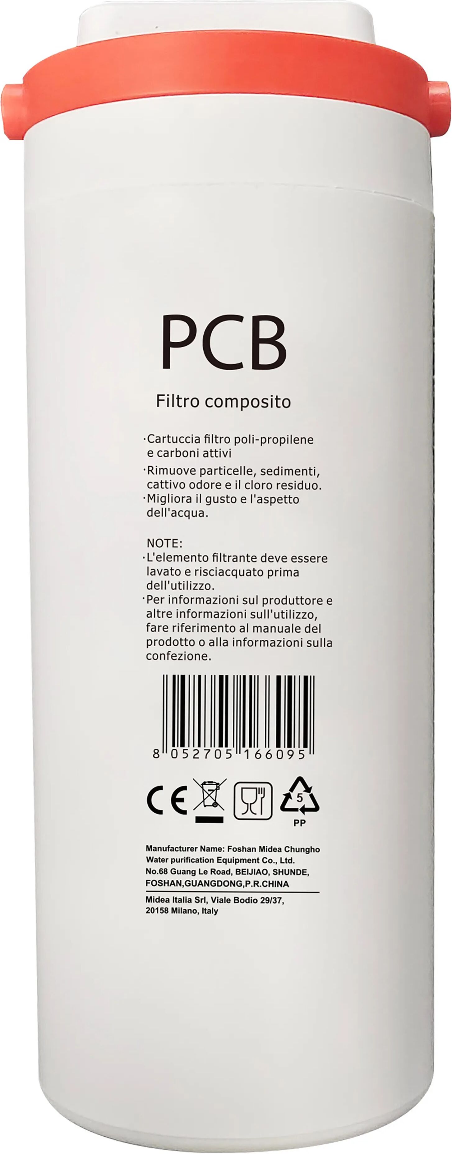 Midea FILTRO POLIPROPILENE E CARBONI ATTIVI  DEPURATORE OSMOSI INVERSA J600 3500 L