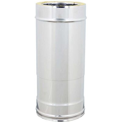 Tecnomat 316-304 Ø 100 mm Doppia Parete Inox - Tubo Lineare Tecnomat 316-304 Ø 100 mm Doppia Parete Inox - Tubo Lineare