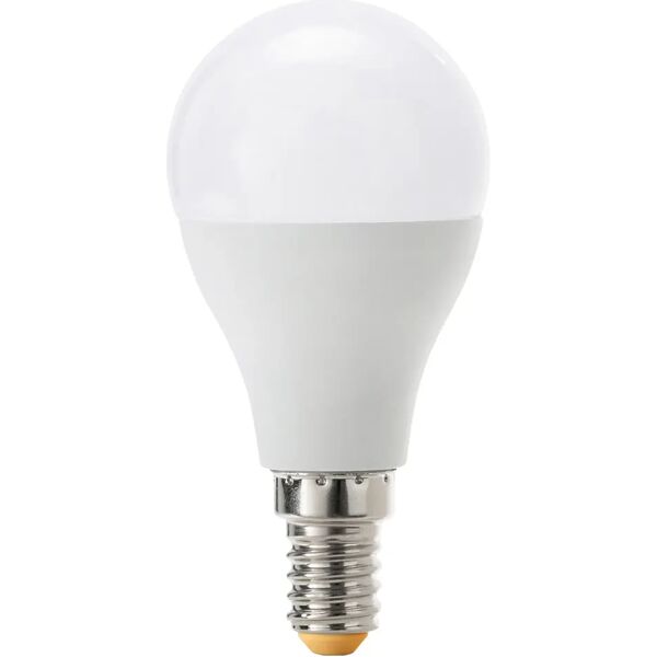 tecnomat lampadina suprema led minisfera e14 8w=60w 806 lumen 3000k luce calda Ø45x90 mm