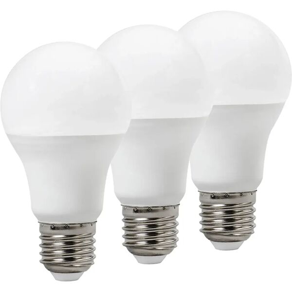 tecnomat 3 lampadine vivida led goccia e27 9w=63w 860 lumen 3000k luce calda Ø 60x110 mm