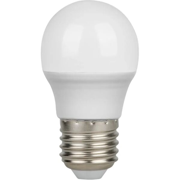 parko lampadina  led minisfera e27 4,9w=40w 470 lumen 3000k luce calda Ø 45x82 mm