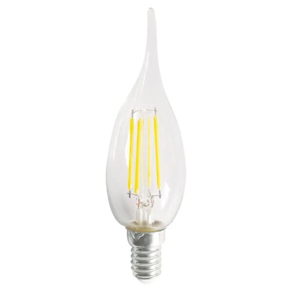 tecnomat lampadina parko led filamento colpo di vento e14 5w=60w 600 lumen 4000k luce bianca Ø35x118mm