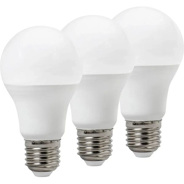 tecnomat 3 lampadine vivida led goccia e27 14w=108w 1370 lumen 6500k luce fredda Ø 65x126 mm