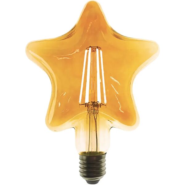 tecnomat lampadina vivida led vintage stella e27 6w=50w 600 lumen 2700k luce calda Ø 140x185 mm