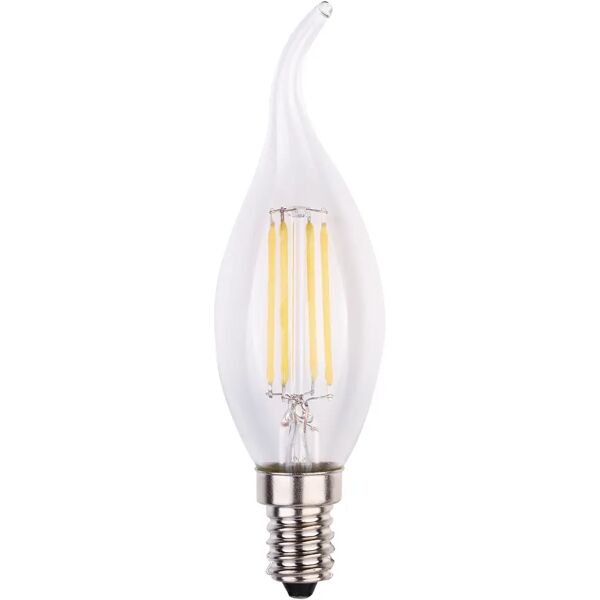 tecnomat lampadina vivida led filamento fiamma e14 6w=60w 806lm 3000k luce calda Ø 35x117mm