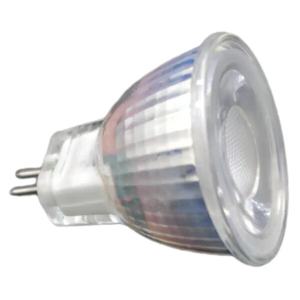 parko 2 lampadine  led mr11 gu4 3w=25w 240 lumen 3000k luce calda Ø 34x43 mm