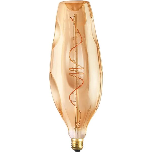 tecnomat lampadina led vintage bottle e27 4w 240 lumen 2200k luce calda dimmerabile ambrata