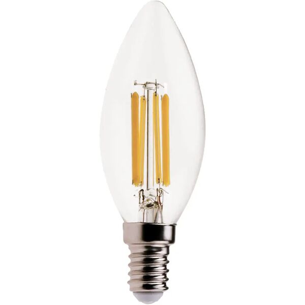 tecnomat lampadina vivida led filamento oliva e14 6w=60w 806 lumen 3000k luce calda Ø 35x98 mm