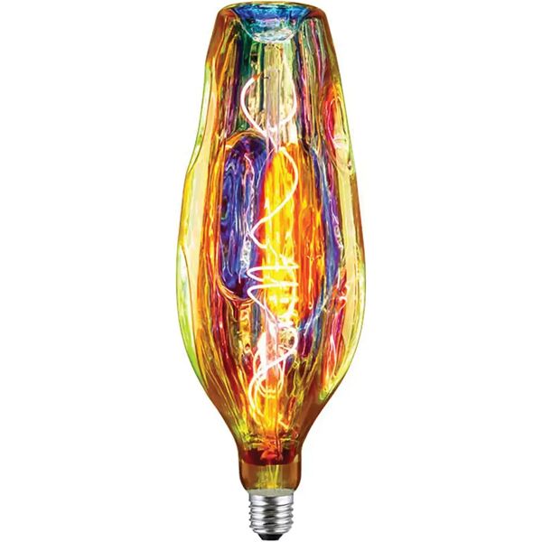 tecnomat lampadina suprema led bottle rainbow 4w 210 lumen 1800k luce calda 110x327 mm