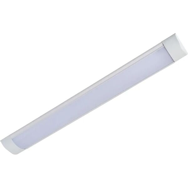 vivida reglette batten led 18w 1200 lumen 4000k luce bianca in metallo 600x75x23 mm ip20