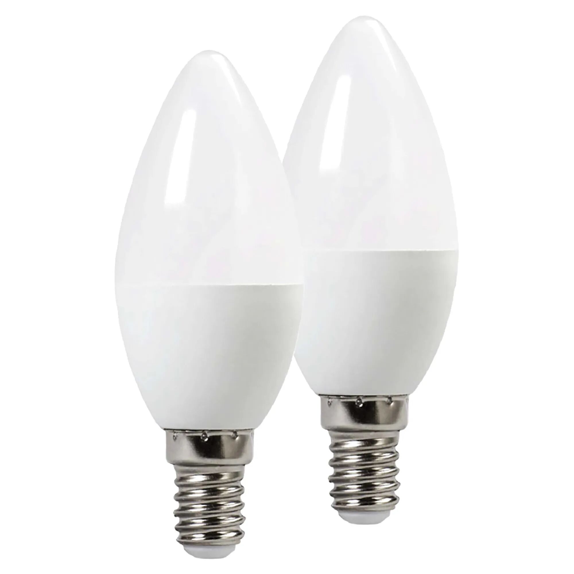 vivida international 2 lampadine vivida led oliva  e14 5w=39w 430 lumen 4000k luce biancaØ 37x100 mm