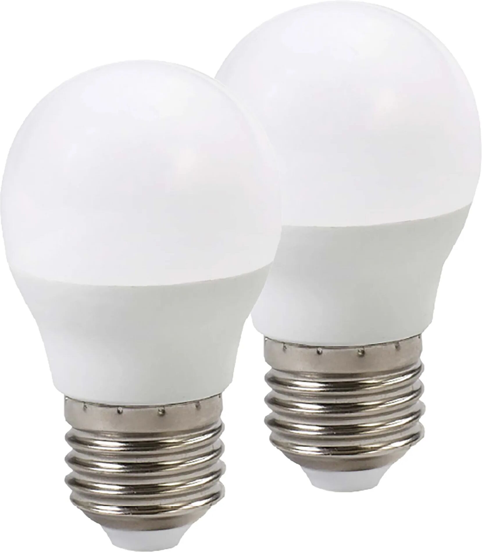 tecnomat 2 lampadine vivida led sfera e27 5w=40w 441 lumen 6000k luce fredda Ø 45x80 mm