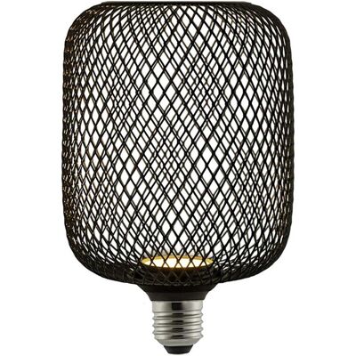 Suprema LAMPADINA LED GABBIA E27 3,5W 90 lm 1800K FINITURA NERA DIMMERABILE 100x162mm Suprema LAMPADINA LED GABBIA E27 3,5W 90 lm 1800K FINITURA NERA DIMMERABILE 100x162mm