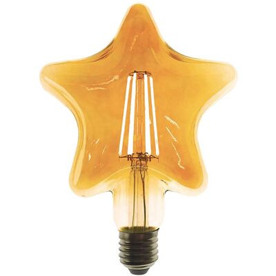 Vivida International LAMPADINA VIVIDA LED VINTAGE STELLA E27 6W=50W 600 lumen 2700K LUCE CALDA Ø 140x185 mm Vivida International LAMPADINA VIVIDA LED VINTAGE STELLA E27 6W=50W 600 lumen 2700K LUCE CALDA Ø 140x185 mm