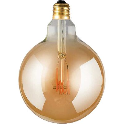 Suprema LAMPADINA LED VINTAGE GLOBO E27 4W 200 lumen 2200K LUCE CALDA DIMMERABILE AMBRATA Suprema LAMPADINA LED VINTAGE GLOBO E27 4W 200 lumen 2200K LUCE CALDA DIMMERABILE AMBRATA