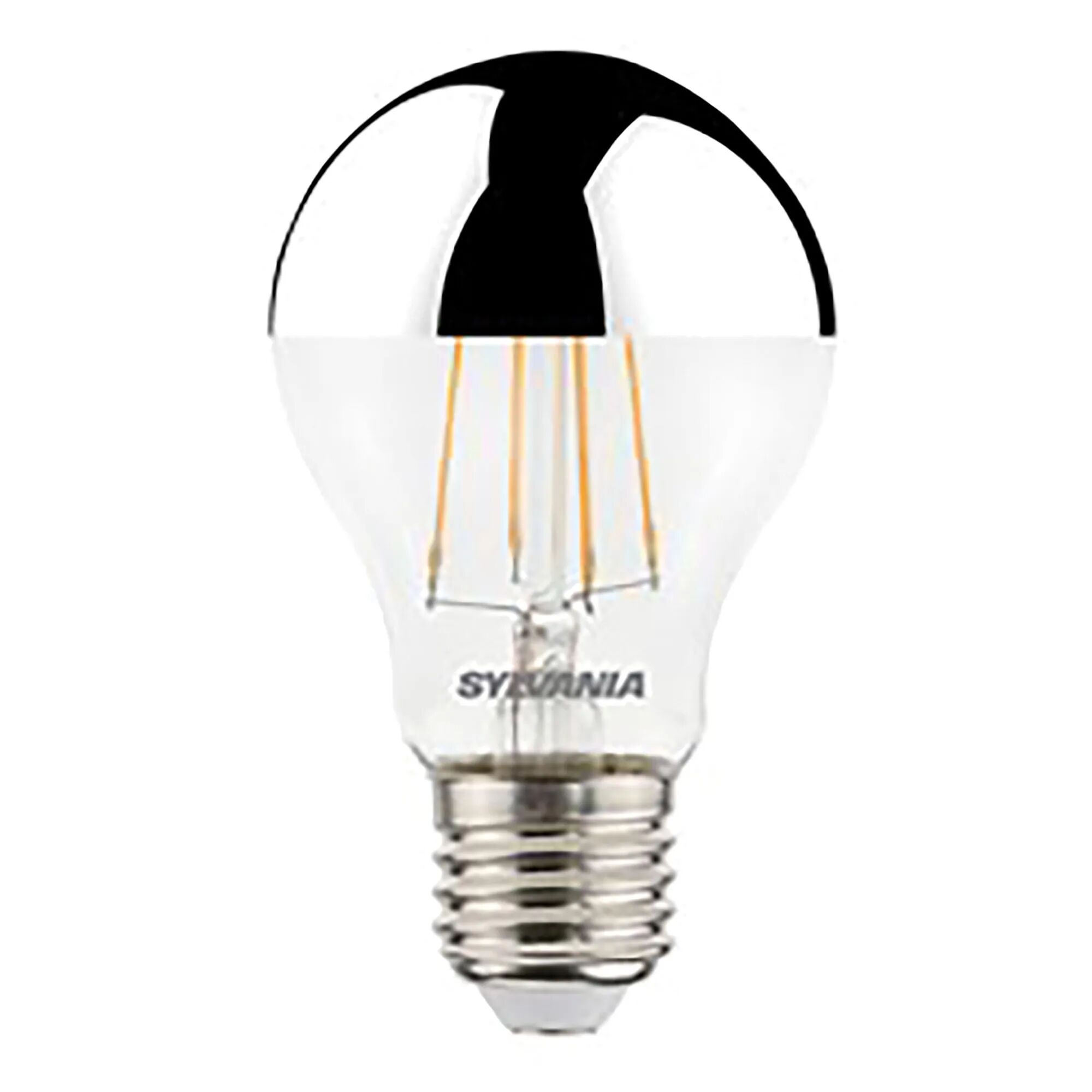 Feilo_sylvania LAMPADINA SYLVANIA LED FILAMENTO GOCCIA ARGENTO E27 4,5W=35W 400 lumen 2700K LUCE CALDA