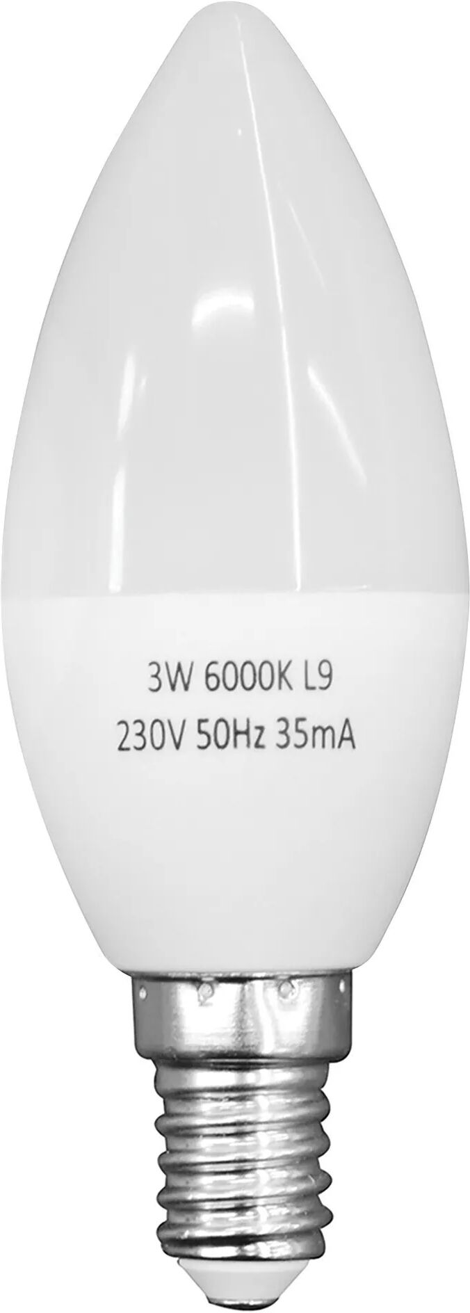 Tecnomat LAMPADINA VIVIDA LED SMD OLIVA E14 3W=26W 273 lumen 6000K LUCE FREDDA Ø 37x100 mm