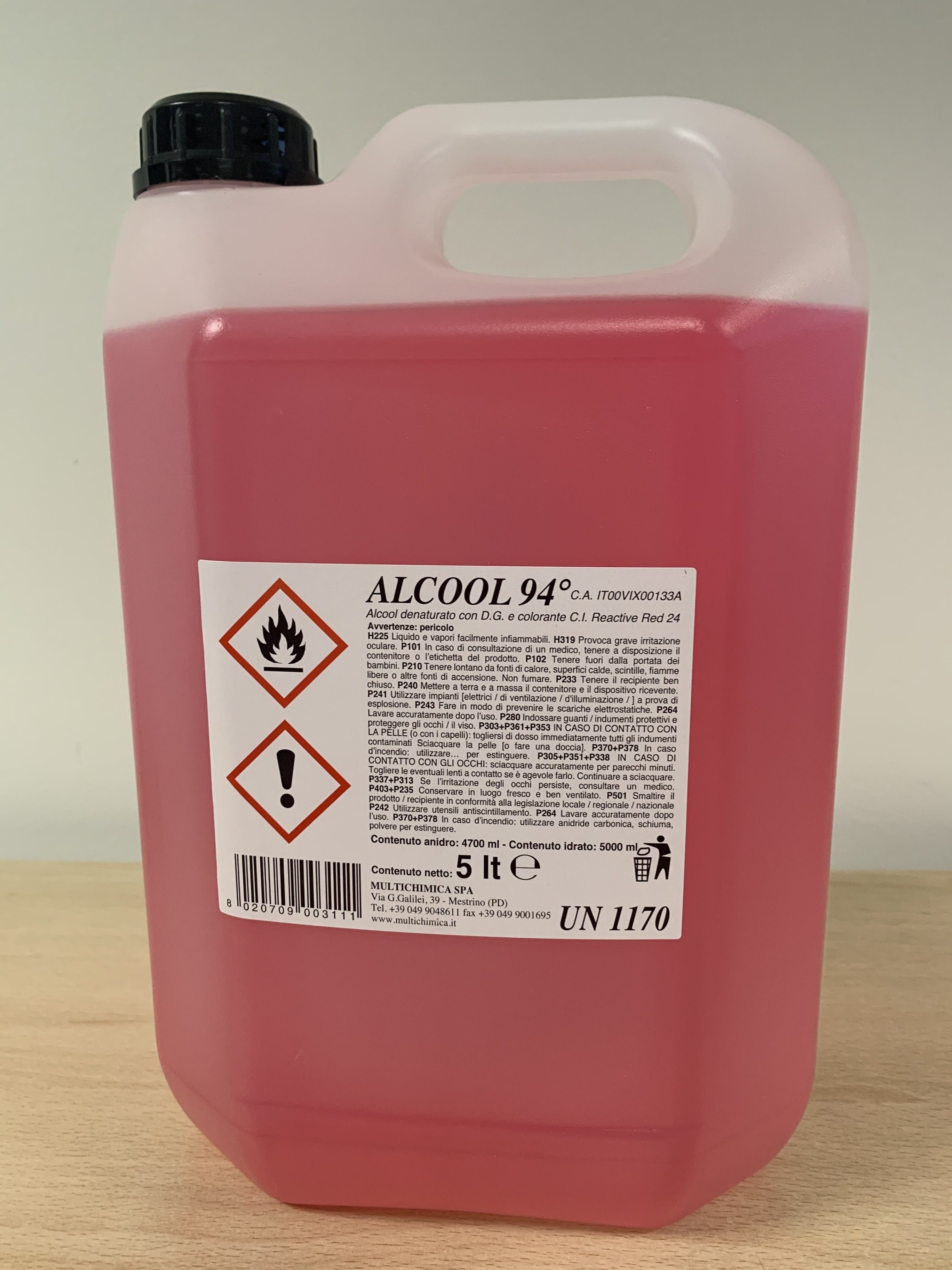 Alcool Etilico 94° Denaturato 5 L Alcool Etilico 94° Denaturato 5 L