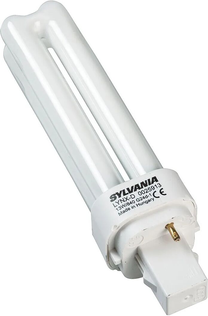 FEILO_SYLVANIA Lampadina Sylvania Fluorescente 1 Tubo Lynx-S G23 7w 2 Pin 425 Lumen 2700k Luce Calda