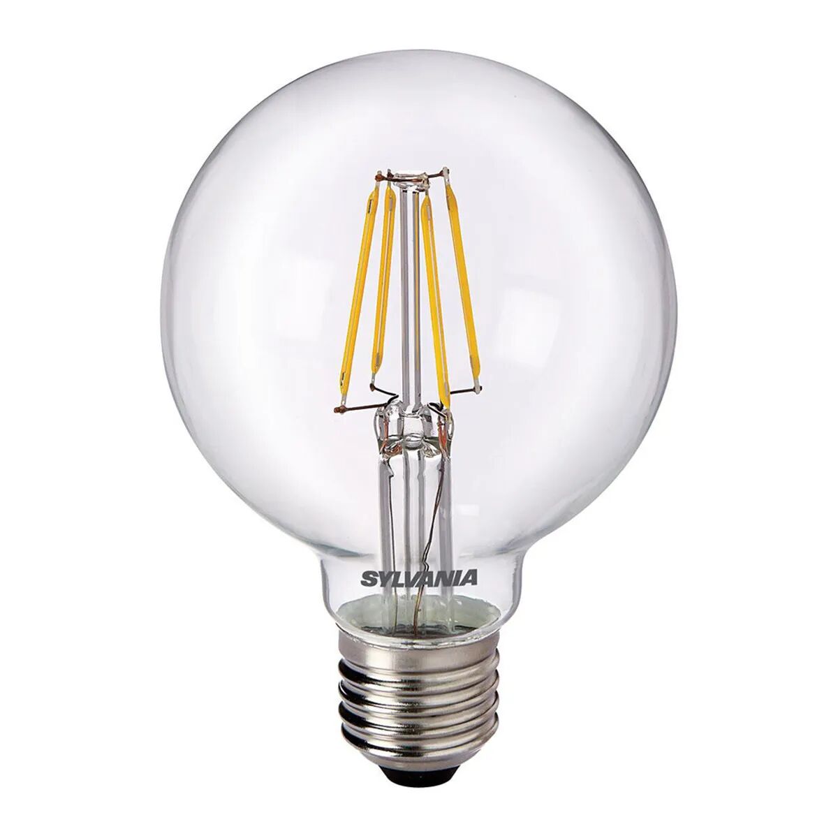 FEILO_SYLVANIA Lampadina Sylvania Led Filamento Globo E27 5,5w=50w 640 Lumen 2700k Luce Calda Ø 80x122mm