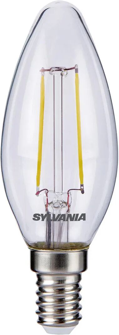 FEILO_SYLVANIA Lampadina Sylvania Led Filamento Oliva E14 2,1w=25w 250 Lumen 2700k Luce Calda Ø35x99 Mm